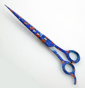 กรรไกรตัดขนสุนัขแบบแฮนด์เมดสเตนเลสใบมีดโค้งตรงทนทานสำหรับกำจัดขนแมวและสุนัข - Product Image 6