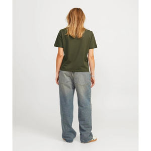 Wholesale Custom Logo Knitted Regular fit <b>Women's</b> Casual Summer <b>Short</b> Sleeve Breathable Gym Wear Yaga Workout Black Tee Shirts - Product Image 4