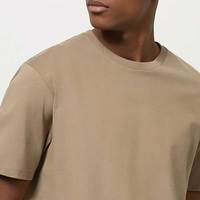 T-shirt pour homme en coton 100% facile à porter, coupe ample, haut tendance, séchage rapide, respirant, T-shirt surdimensionné pour homme