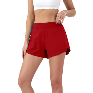 Fabricant OEM Logo personnalisé Shorts légers pour femmes pour Shorts de course à séchage rapide 3 pouces tissés Running Fitness Shorts pour femmes - Product Image 4