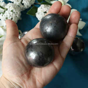 High Quality Indian Hematite Sphere Carved <b>Crystal</b> <b>Ball</b> AGATE Gemstones Feng Shui Wholesale Healing Metaphysical Hematite <b>Balls</b> - Product Image 3