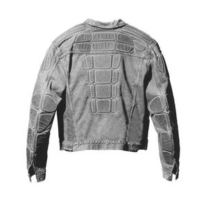 Wholesale OEM Vintage Button <b>Thermal</b> <b>Padded</b> Denim Jacket Breathable Eco-Friendly Windproof Insulated Outerwear Aini Wear Autumn - Product Image 3