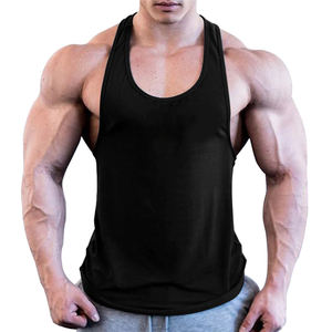 Débardeur personnalisé 100% polyester Muscle Stringer pour hommes décontracté musculation Fitness Sport débardeur vierge en différentes couleurs - Product Image 1