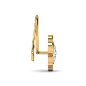 14k Gold Plated Crystal Ball <b>Nose</b> <b>Ring</b> for Kids-<b>Stainless</b> <b>Steel</b> Hypoallergenic Body Jewelry Gift - Product Image 3