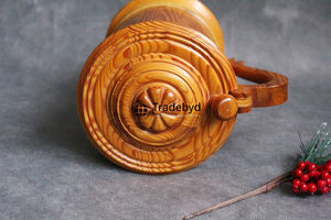 Taza de madera natural ancha Vasos de plástico ecológico de Tradebyd - Product Image 4