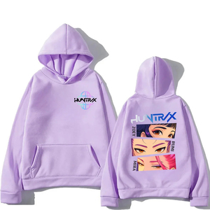 Harajuku Kpop Demon Hunters Sudadera con capucha Mira Rumi Zoey Huntrix Imprimir Sudadera con capucha Hombre Mujer Fans Regalo Sudadera casual - Product Image 2