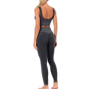 Sport Girls Fitness Sport Wear High Elastic <b>Women</b> Yoga set High Impact Gym Bra and Breathable Yoga <b>Leggings</b> Set - Product Image 6