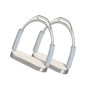 Estribos para montar a caballo resistentes, empuñadura de seguridad ligera de aluminio, base ancha ajustable, OEM ecuestre, novedad - Product Image 1