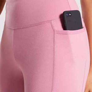 Fabricante de ropa activa profesional Venta caliente Fitness Cintura alta Ropa de mujer Leggings de yoga 100% Algodón con bolsillo lateral - Product Image 5