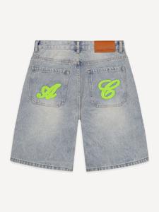 Pantalones Cortos Vaqueros de Moda Urbana para Hombre, de Secado Rápido, Talla Grande, Frescos, Transpirables, Hechos de Algodón - Product Image 6