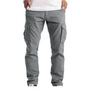 Ropa de hombre Pantalones cargo clásicos de alta calidad Pantalones cargo de hombre casuales de algodón 100% - Product Image 1