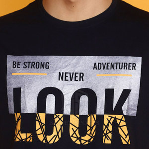 บริการขายส่ง ODM OEM เสื้อยืดแขนสั้นผู้ชาย ผ้าฝ้าย/ใยไผ่ รับออกแบบโลโก้ พิมพ์ลายสกรีน คุณภาพสูง - Product Image 5