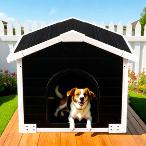 Caseta para Perros VERTAK <span class=keywords><strong>de</strong></span> <span class=keywords><strong>3x3</strong></span> Pies con Techo Inclinado para Exteriores, <span class=keywords><strong>de</strong></span> Plástico Impermeable para Todas las Estaciones, para Jardines y Patios Traseros - Product Image 1