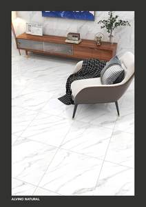 Surface brillante 600x600 Carrelage de sol en porcelaine super blanche antidérapante - Product Image 6