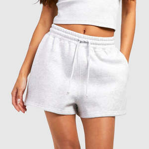 กางเกงขาสั้นผ้าฝ้ายลำลองสำหรับผู้หญิงแบบแห้งเร็วมีความยืดหยุ่นสูงทรงหลวมดีไซน์พิมพ์ลายคาร์โก้ - Product Image 4