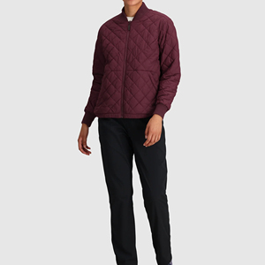 Blouson aviateur respirant pour la saison d'hiver pour femmes grande taille Design personnalisable vêtements de mode en gros avec fermeture à glissière - Product Image 5