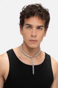 Collar de diamantes de moissanita completamente helado Unisex, chapado en plata de ley 925 sólida, acero inoxidable para joyería de moda de fiesta - Product Image 4