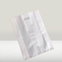 Sacs en plastique personnalisés avec poignées découpées pour salons professionnels, cadeaux promotionnels et achats en détail