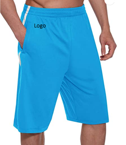 Pantalones cortos de baloncesto para hombre, Shorts largos con bolsillos y cremallera, de secado rápido, para entrenamiento, 11 unidades - Product Image 5