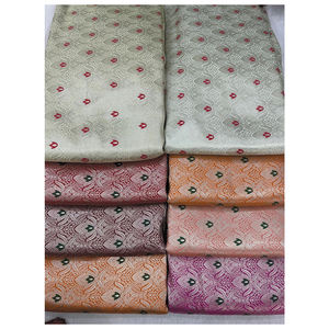 Tela Jacquard de Lujo para Ropa de Moda de Boda para Mujeres y Niños, Textil Transpirable No Tejido con Cuentas Florales - Product Image 1