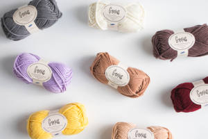 Genius Extra Fine <b>Wool</b> Soft Acrylic Crochet <b>Yarn</b> (70g) High Quality Pastel Dyed Pattern South Korea for Knitters crochet - Product Image 4