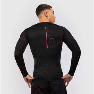 High Quality MMA Men's Long Sleeve Jiu Jitsu Kimono Fitness <b>BJJ</b> <b>Rashguard</b> with Custom Logo Printed Martial Arts Wear - Product Image 3