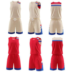 Uniformes de basket-ball personnalisés en gros, style rétro, débardeur sans manches et short, nom d'équipe et logo personnalisables - Product Image 6
