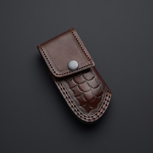 Couteau pliant à pointe tombante en acier Damas de haute qualité personnalisé en gros OEM ODM Couteaux d'extérieur/chasse d'usine directe - Product Image 3