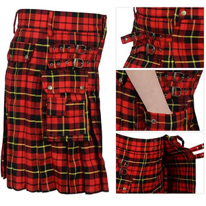 Kilts de Tartán Casuales para Mujer, Tallas Grandes, Kilts de Tartán Casuales para Mujer, Material Sostenible, Poliéster de la Mejor Calidad - Product Image 5