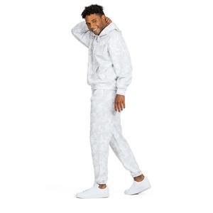 Oferta: Conjunto de 2 Piezas Personalizado para Hombre, Sudadera con Capucha y Cordón, Pantalones Deportivos, Estampado de Camuflaje Blanco Invernal, 100% Algodón - Product Image 4