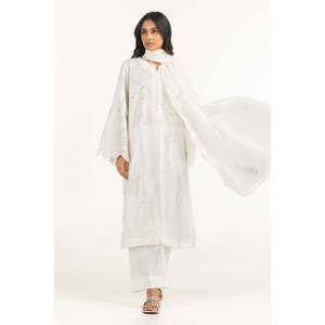 Salwar Kameez brodé en cambric Schiffli, style pakistanais, pour occasions spéciales, avec dupatta IPSD-44486 - Product Image 1