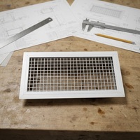 Diffuseur d'air de plafond en grille alvéolée réglable, design moderne, durable, en plastique/alliage d'aluminium/acier inoxydable