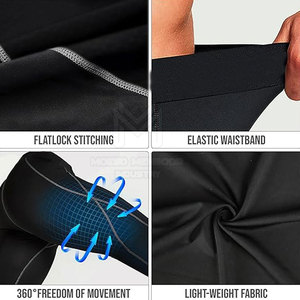 2024 ensemble de compression pour hommes légers conception personnalisée meilleure vente vêtements grande taille avec fermeture à la taille élastique - Product Image 6