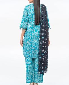 Wholesale <b>Women</b> Suits <b>Sets</b> Summer Casual <b>Linen</b> Salwar Kameez Ethnic Modern Design with Light Color Allover Embroidery for Party - Product Image 6