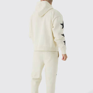 Survêtement d'hiver professionnel 100% coton pour hommes motif solide pour impression bouffante respirant séchage rapide et coupe-vent pour l'extérieur - Product Image 2