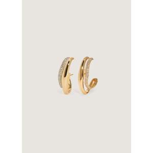 Rhea Diamond Gold Sculptural Wave <b>Earrings</b> - Product Image 1