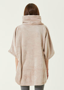 Sweat-shirt à capuche personnalisé pour l'hiver Sherpa polaire en flanelle Sweat-shirt à capuche taille unique Designs de logo Couverture à capuche - Product Image 4