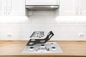 Protecteur de cuisinière à gaz lavable résistant au <span class=keywords><strong>feu</strong></span> résistant à la chaleur pour cuisinière à gaz LG - Product Image 2