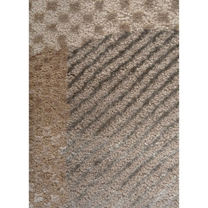 Tapis en laine et soie de bambou noué à la main Kavi Ivory, collection Chaos Theory - Esk-459, rectangulaire, patchwork, pour la maison, le salon, le couloir - Product Image 3