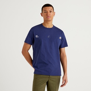 เสื้อยืดผ้าไหม/ผ้าฝ้ายผู้ชายแบรนด์สั่งทำ คุณภาพสูง 280gsm ขั้นต่ำในการสั่งซื้อน้อย รับพิมพ์ลายดิจิทัล ไซส์ใหญ่ ดีไซน์เรียบง่าย แขนสั้น ทรงปกติ - Product Image 1