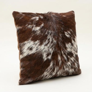 Natural Cowhide Leather Foam Filled <b>Sofa</b> Cushion Pillow Custom Size Hotel Room Decor Throw Pillow - Product Image 3