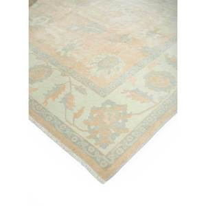 Alfombras de Lana Anudadas a Mano Aalam, Rojas y Naranjas con Patrones Florales y Abstractos, Rectangulares de 9x12 para Sala de Estar y Dormitorio, Pae-789 - Product Image 2