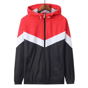 Chaqueta Cortavientos de Otoño Personalizada de Alta Calidad, Chaqueta Deportiva con Capucha y Parches, Cortavientos para Hombre - Product Image 5