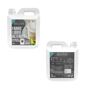 Detergente suavizante de alta demanda, jabón líquido detergente blanco de 3 litros para limpieza de telas, disponible a precio a granel