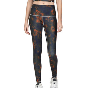 Leggings de Yoga de cintura alta Ropa cómoda de patrón sólido con cierre de cintura elástica Último estilo Venta caliente - Product Image 1
