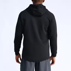 Sweat à capuche d'hiver pour homme de haute qualité avec broderie, personnalisable, uni, teinture unie, coupe ample, polaire pour vêtements de sport - Product Image 6