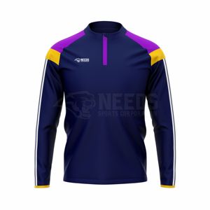 เสื้อครึ่งซิปแบบยูนิเซ็กซ์ คุณภาพพรีเมียม ออกแบบเองได้ เสื้อกีฬา โพลีเอสเตอร์เนื้อนุ่ม 270gsm เสื้อกล้าม สกรีนโลโก้ตามสั่ง บริการ OEM - Product Image 3