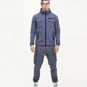 ชุดวอร์มผ้าไนลอนสำหรับผู้ชายชุดวอร์มสำหรับคาร์โก้ออกแบบได้ตามต้องการ - Product Image 1