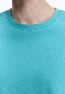 เสื้อยืดทรงโอเวอร์ไซส์สำหรับผู้ชาย ผ้าคอตตอนถักเนื้อแน่น ระบายอากาศได้ดี เหมาะสำหรับใส่ลำลองในฤดูร้อน แบบเรกูลาร์ฟิต - Product Image 5