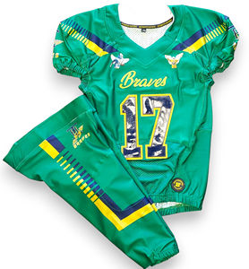 Tenue de sport pour hommes confortable 100% polyester Uniforme de football américain Ensembles respirants - Product Image 4